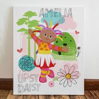 Personalised Upsy Daisy Canvas Print Extra Image 1 Preview